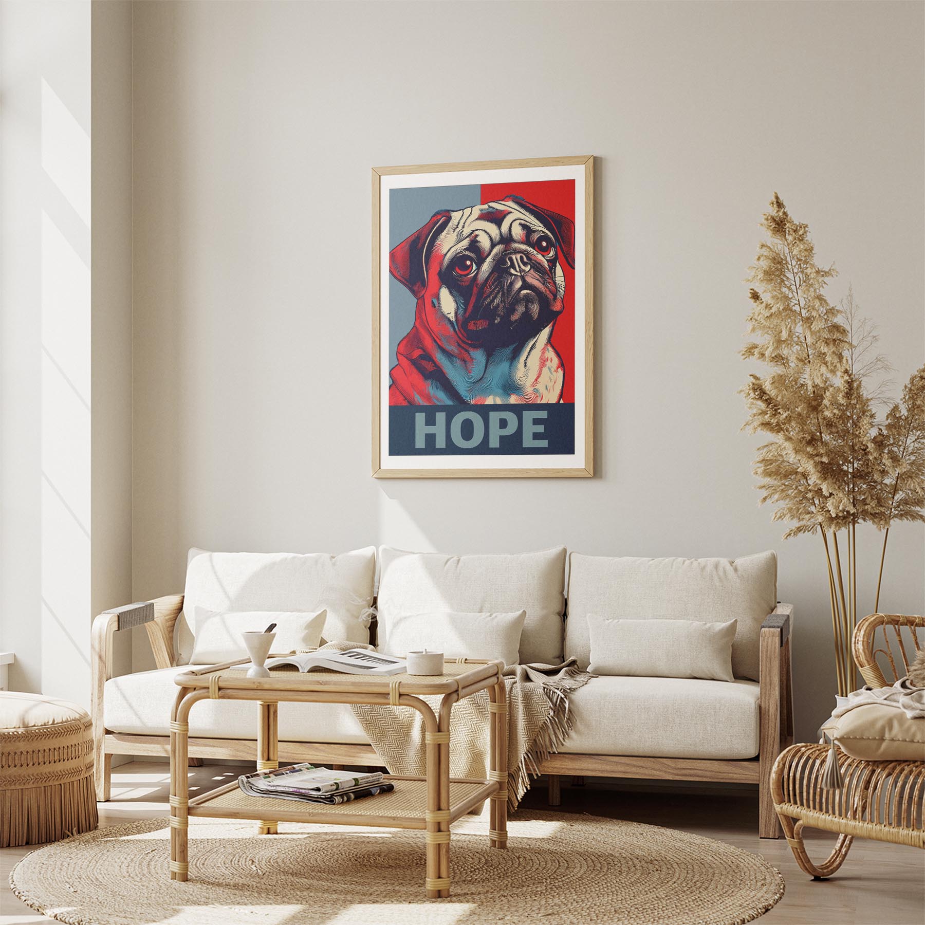Pug HOPE Series Inspired by the Obama Poster image 2