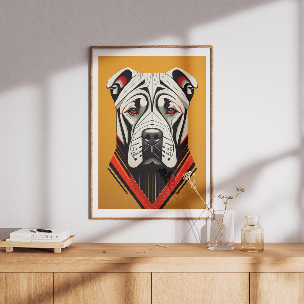 Shar Pei Geometric Orange Series image 8