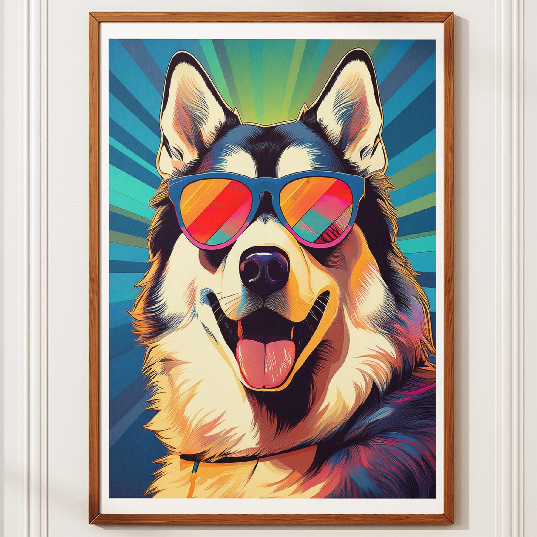 Alaskan Malamute In Colourful Sunnies 2 image 10