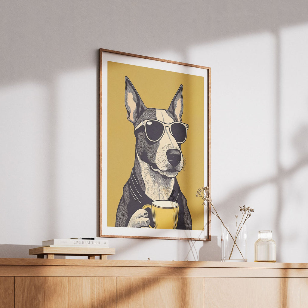 Bullterrier Chillin Coffee Dog image 6