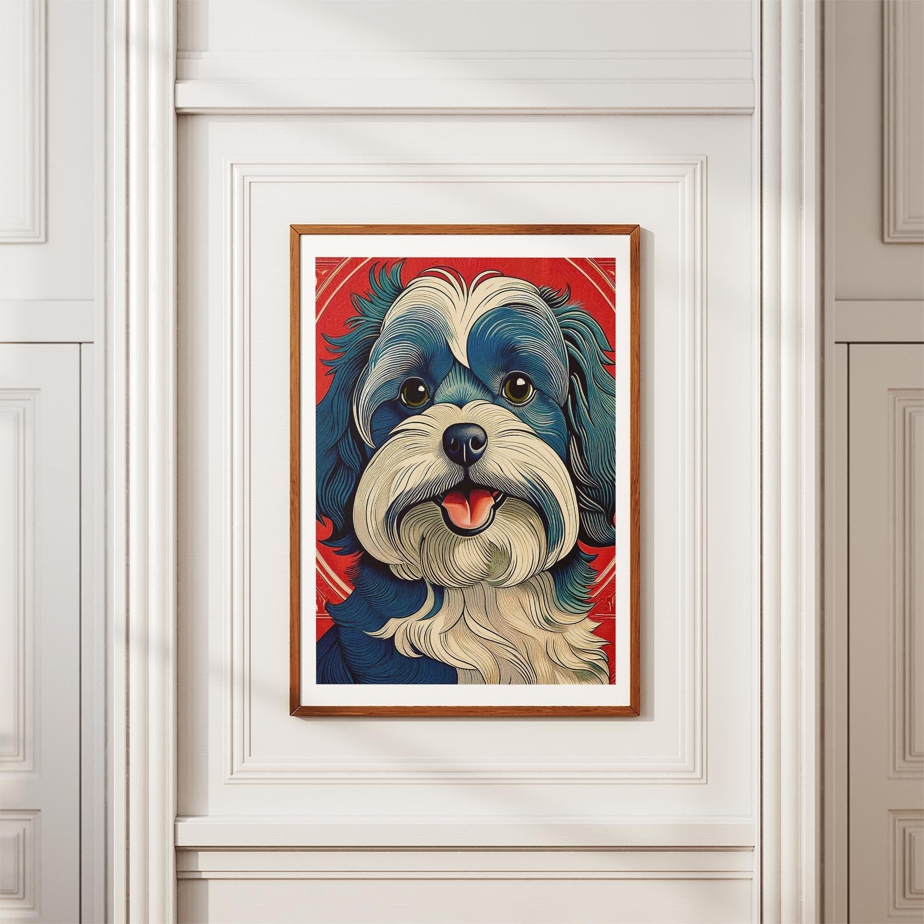 Poodle Hokusai Japanese Inspired Dog Series image 3