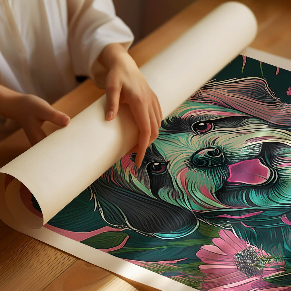 Maltese Flowery Dog image 1