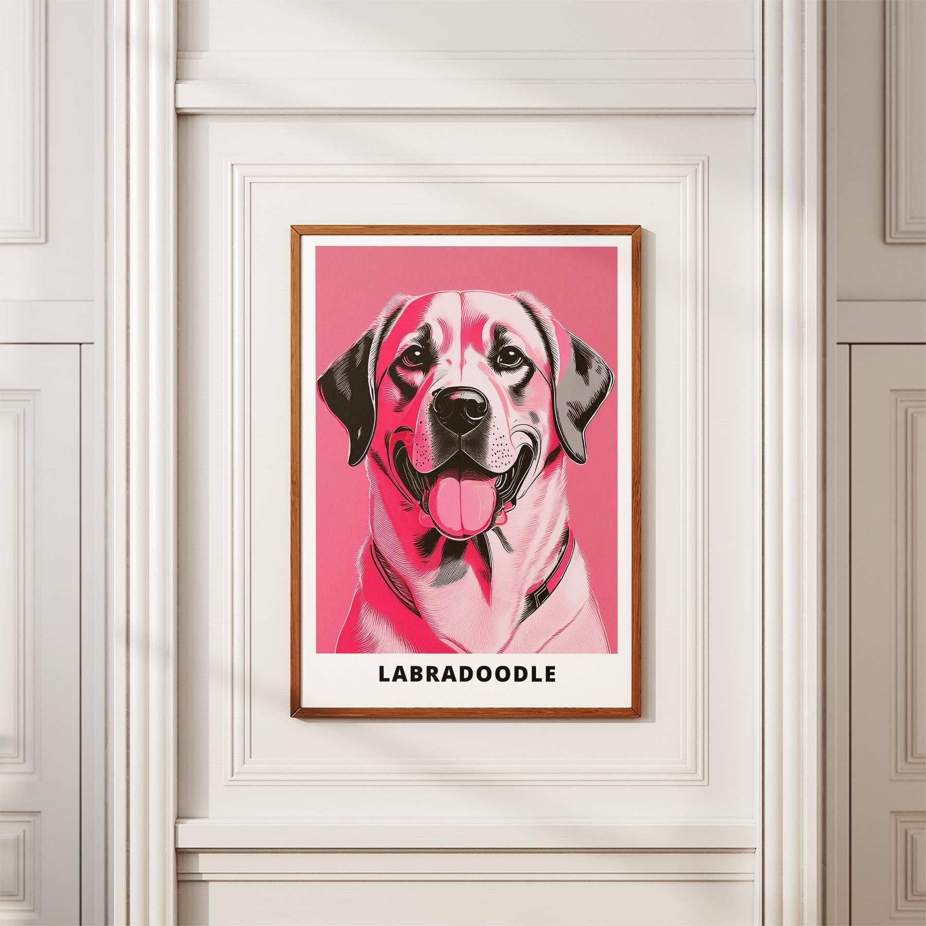 Labrador Retriever Pink and Black Dog Series 1 image 3