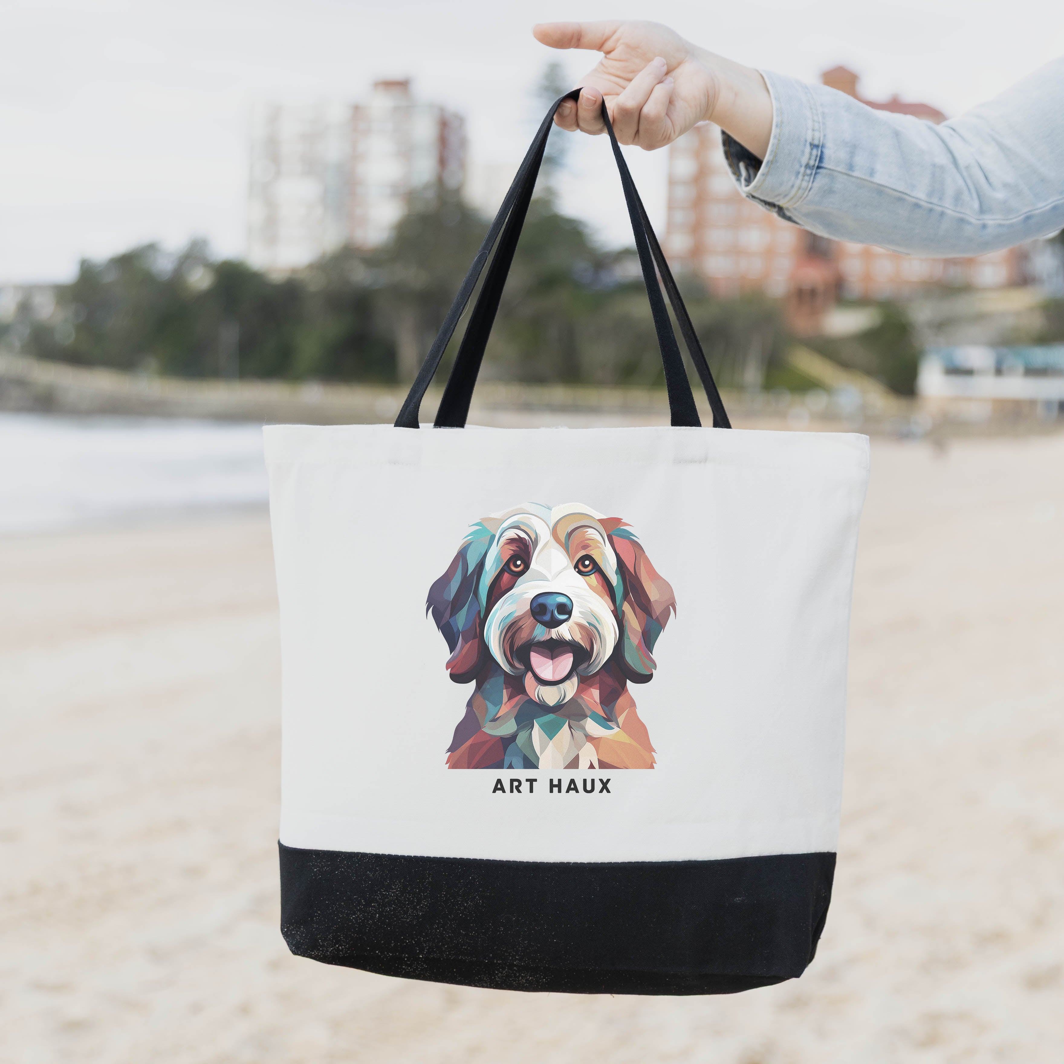 Cotonde Tulear Chic Graphic Art Bag image 1