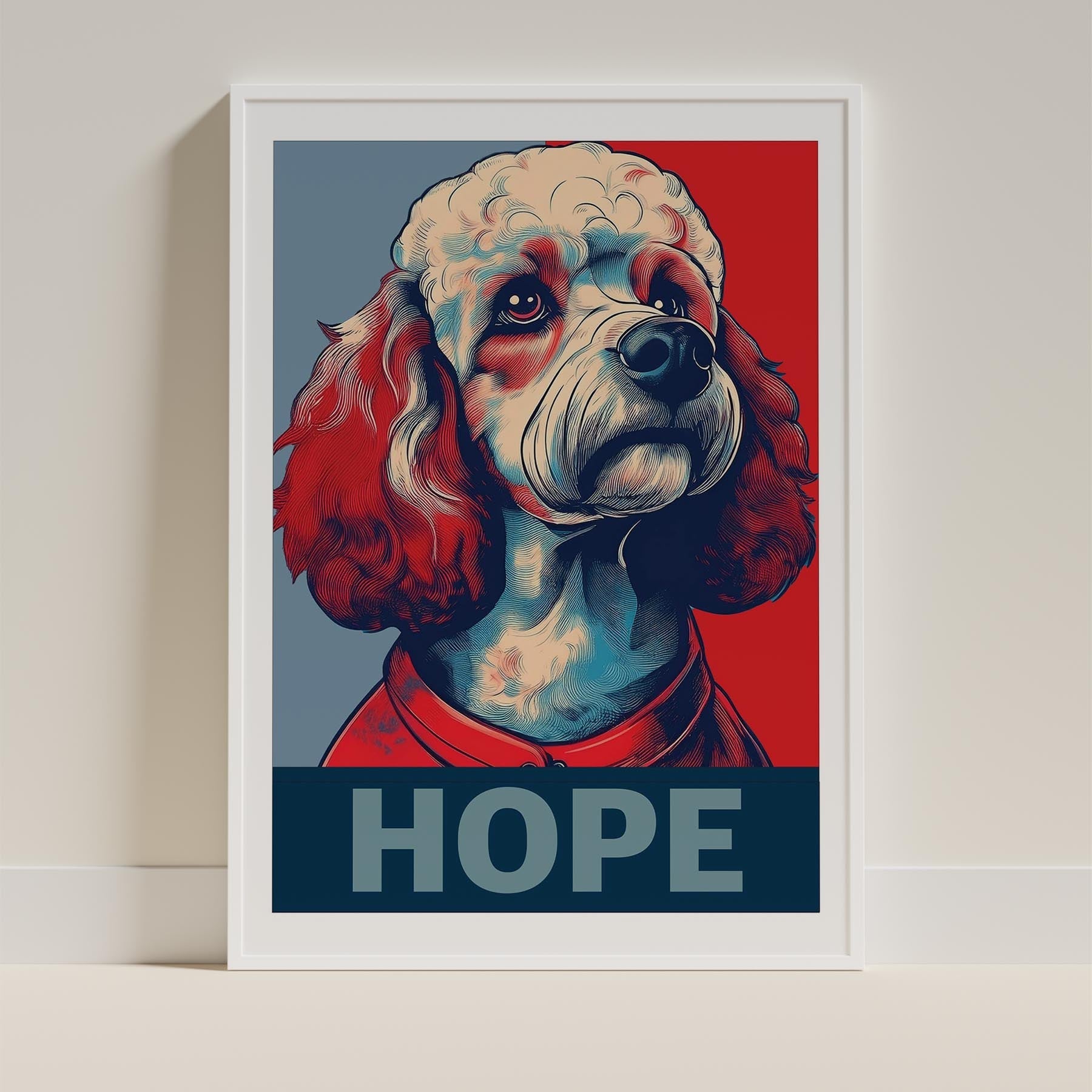 Poodle HOPE Series Inspired by the Obama Poster image 9