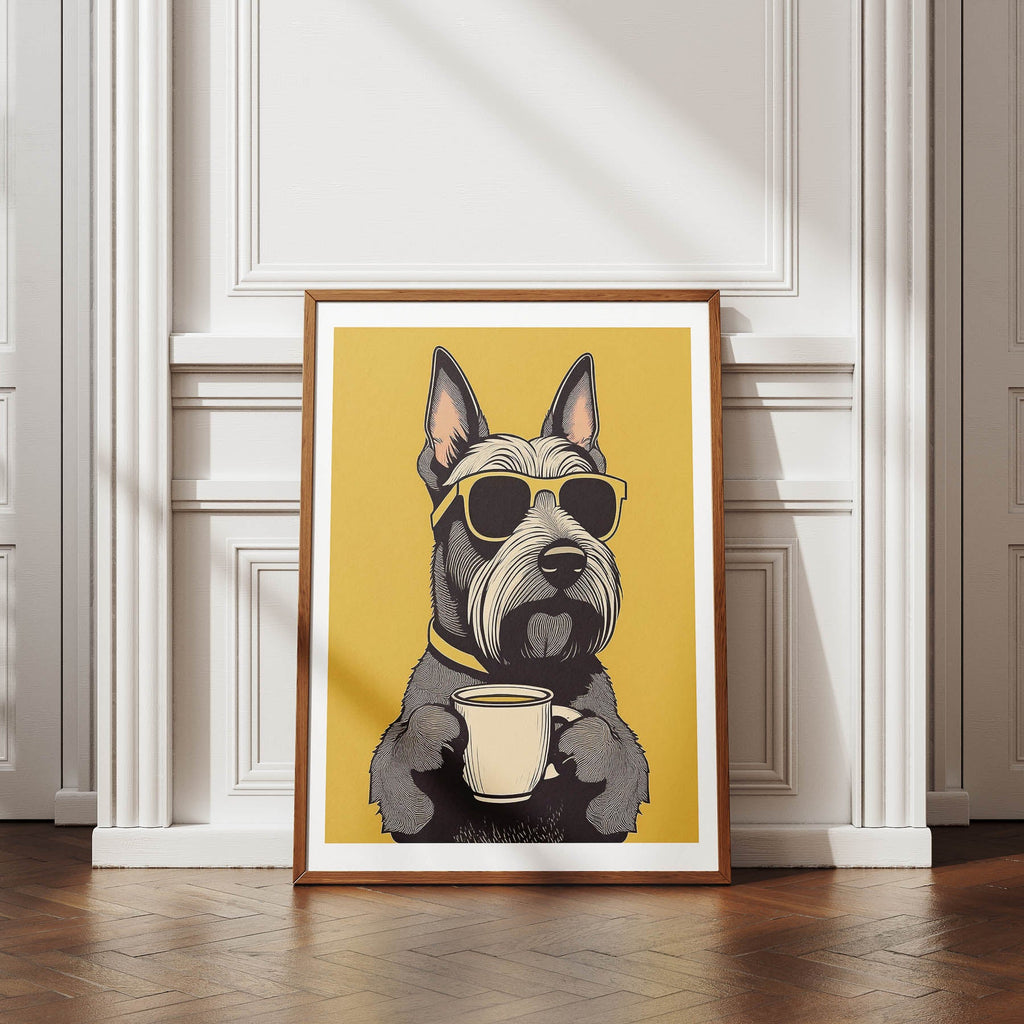 Scottish Terrier Chillin Coffee Dog image 4