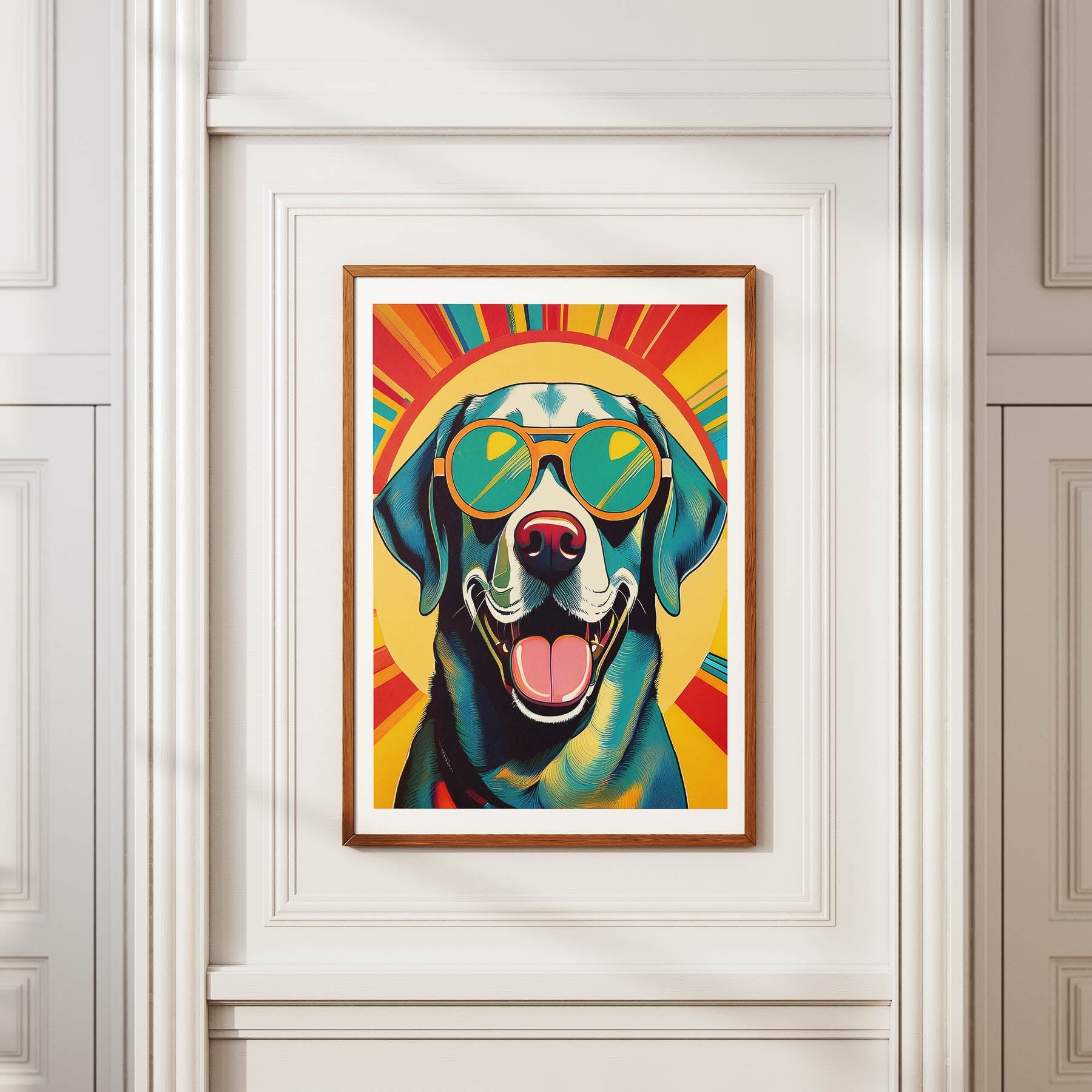 Labrador Dog In Colourful Sunnies 12 image 2