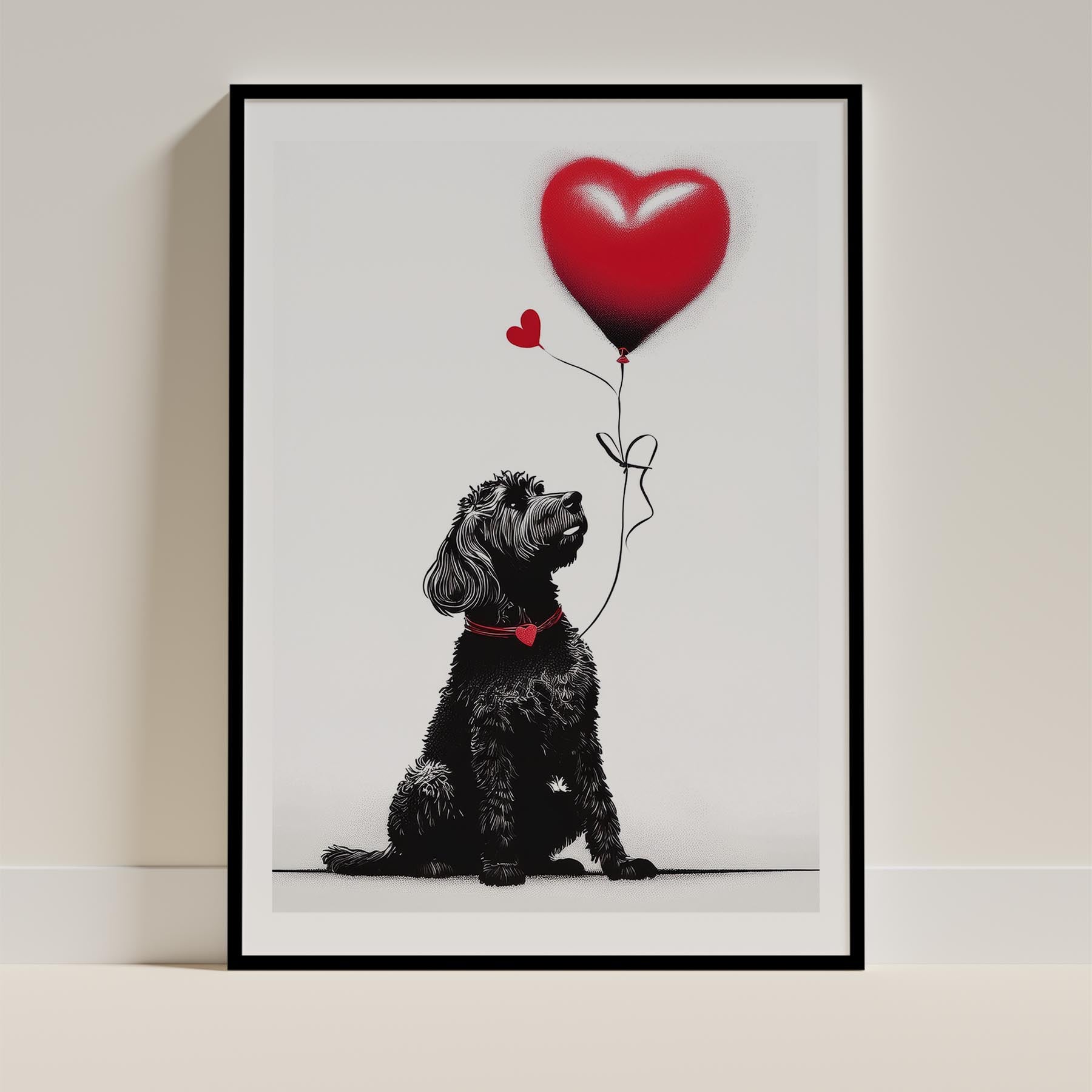 Spanish Water Dog DOGSY Series inspired by the Art of Banksy image 11