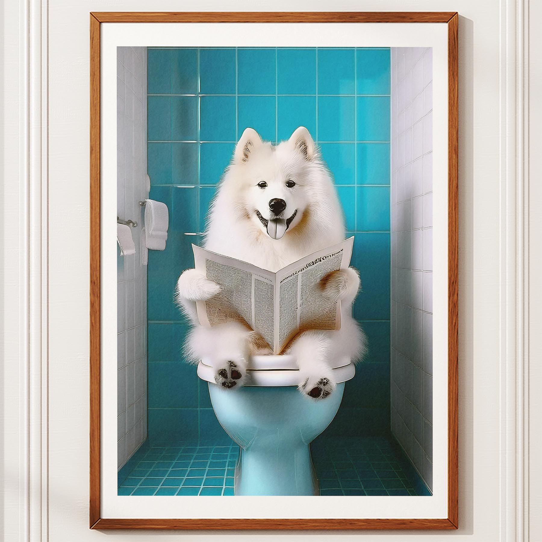 Samoyed Toilet Humour Dog Series image 10