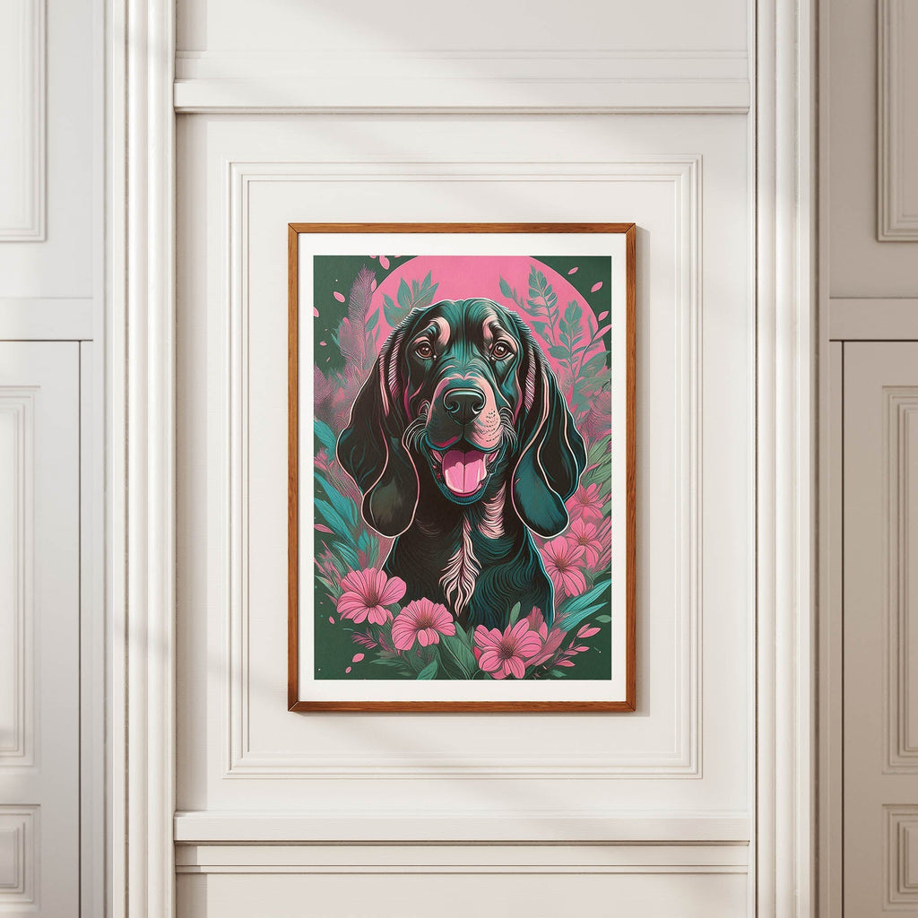 Bloodhound Flowery Dog image 3