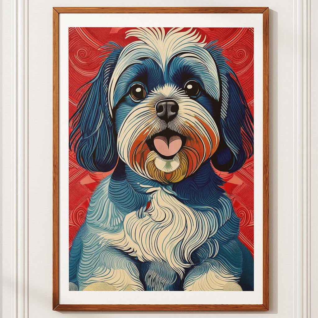 Shih Tzu Hokusai Japanese Inspired Dog Series 1 image 10