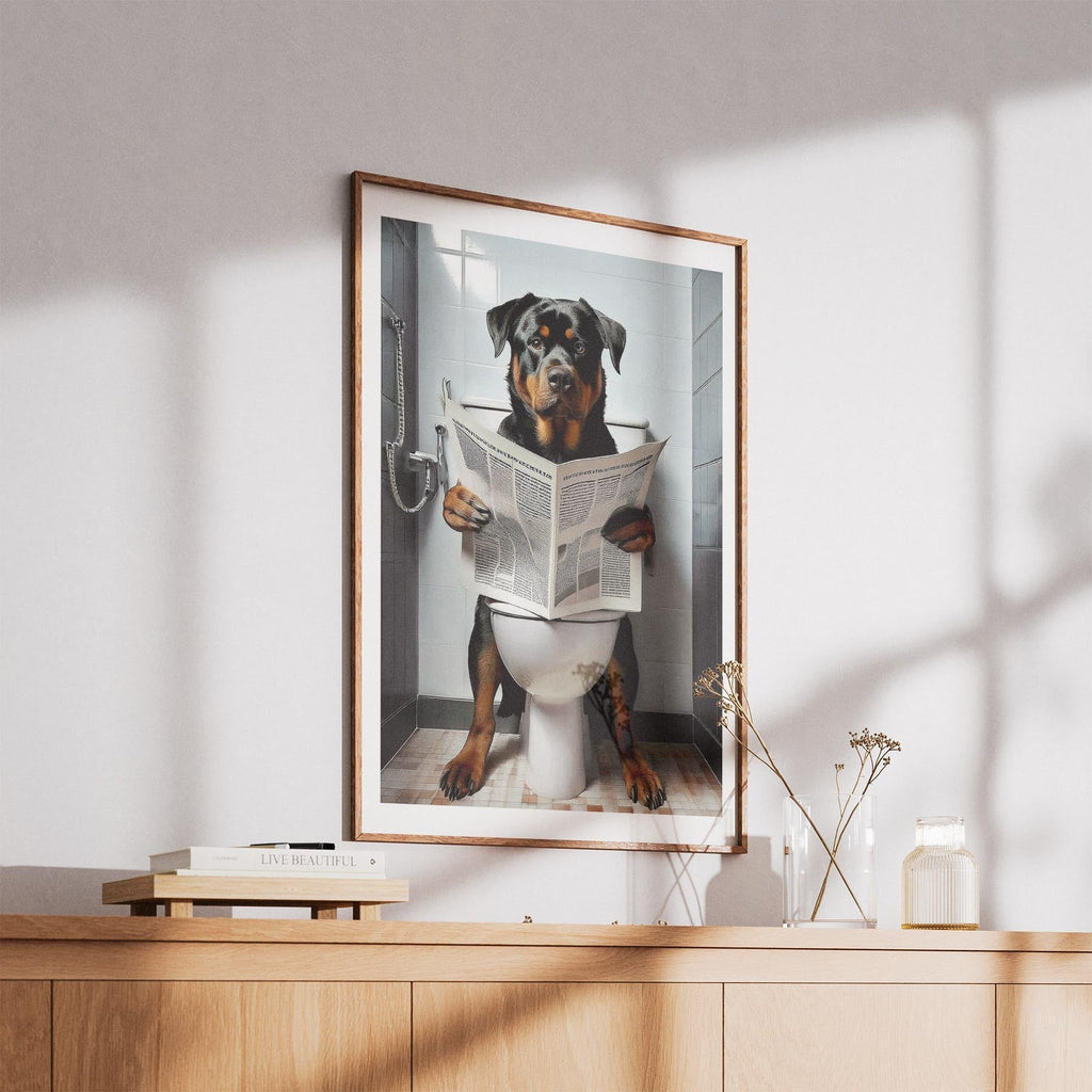 Rottweiler Toilet Humour Dog Series 2 image 5