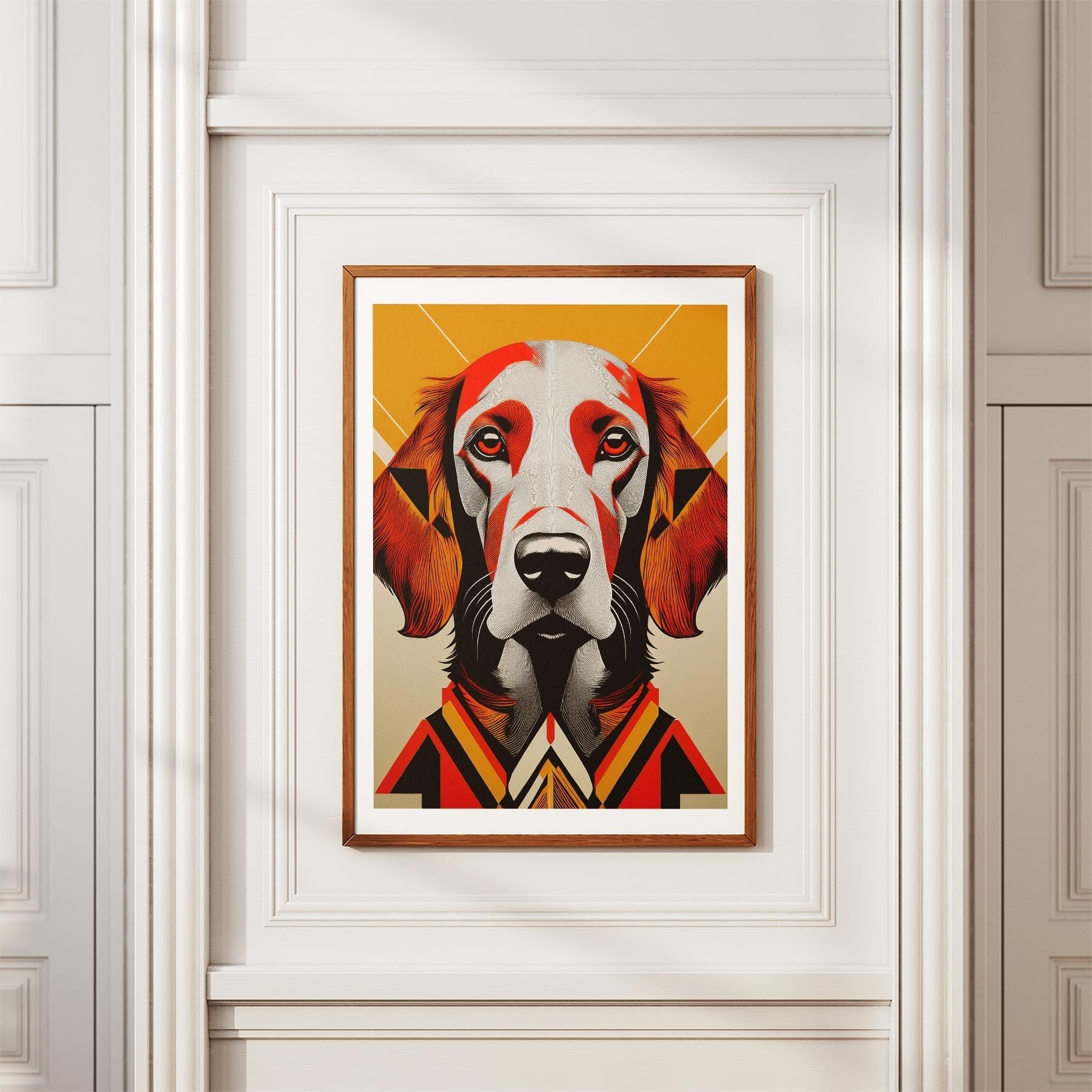 Irish Setter Geometric Orange Series image 3
