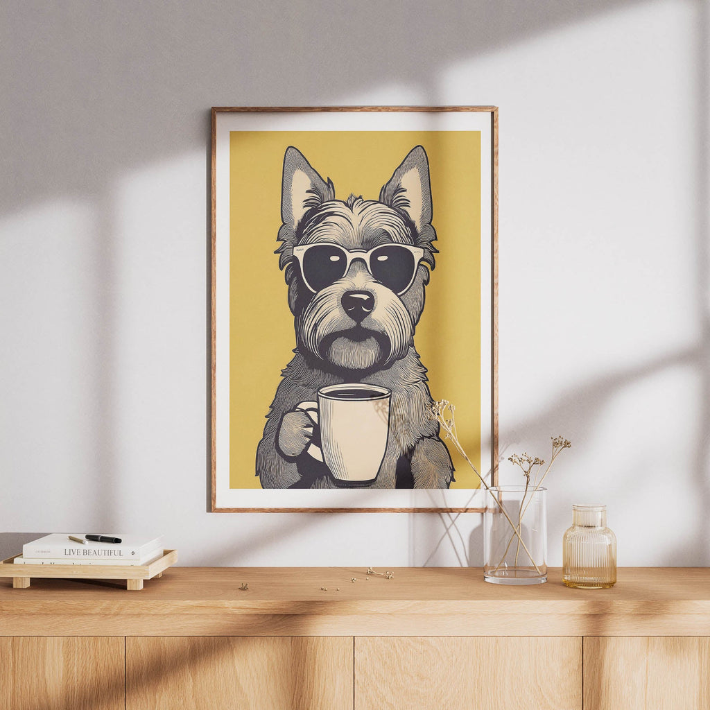 Yorkipoo Chillin Coffee Dog image 8