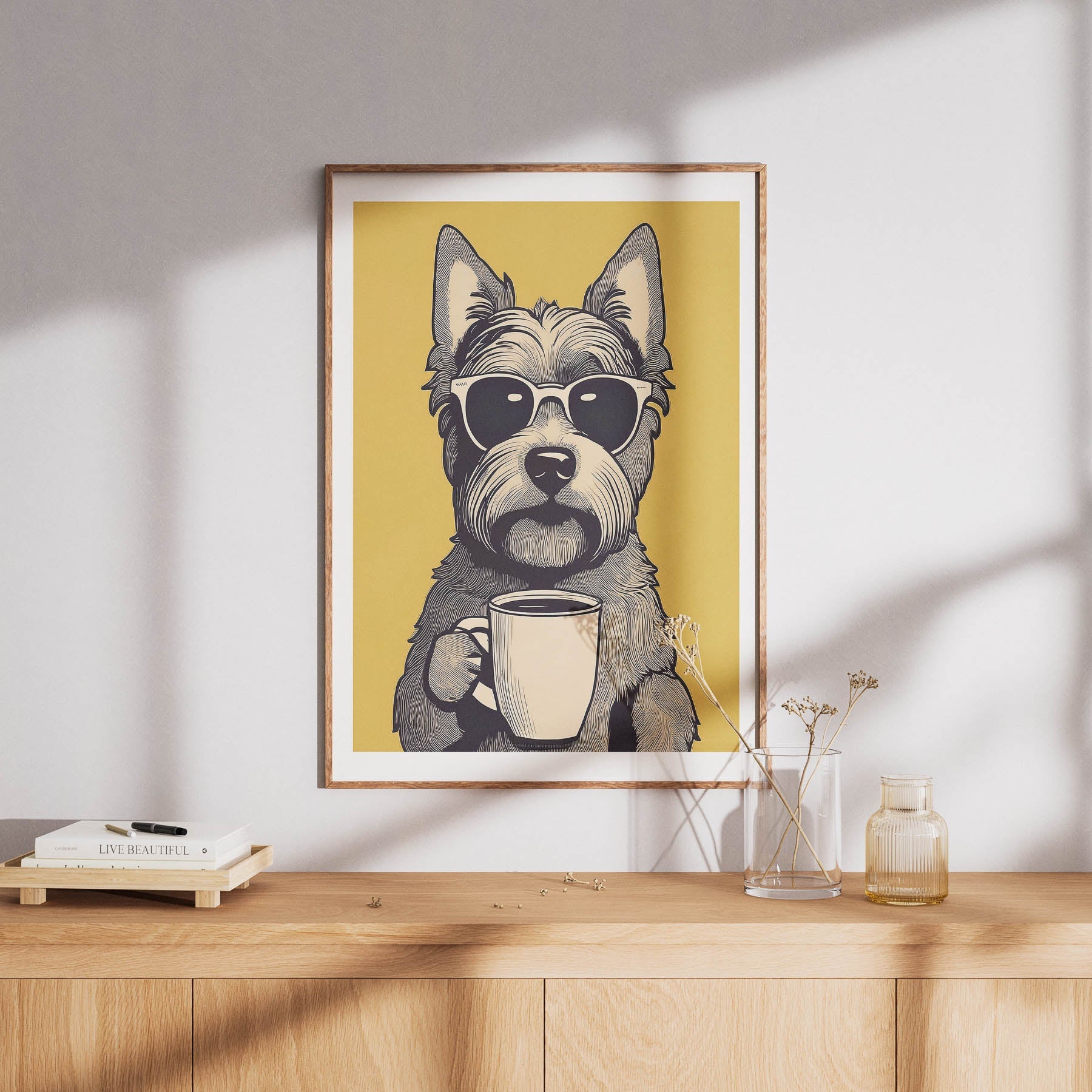 Yorkipoo Chillin Coffee Dog image 8