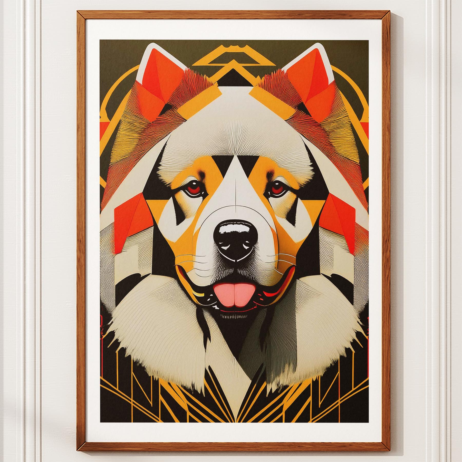 Chow Chow Geometric Orange Series image 10