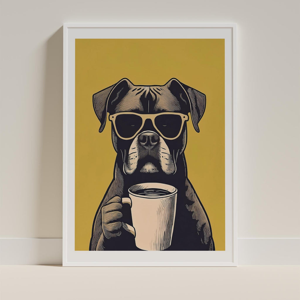 Boxer Chillin Coffee Dog image 9