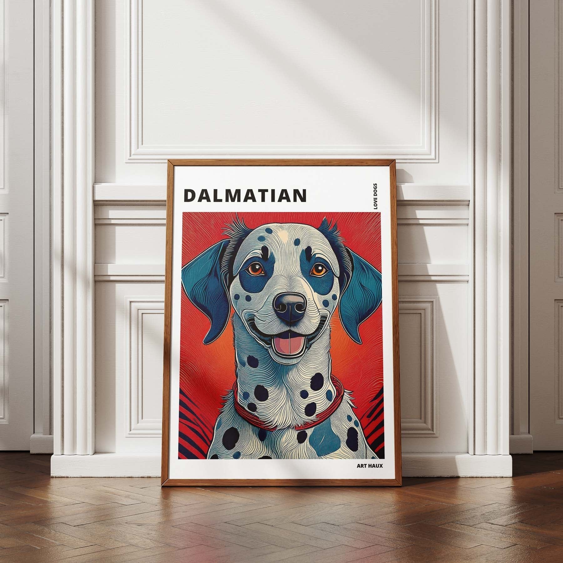 Dalmatian Hokusai Japanese Inspired Dog Series with Text image 4