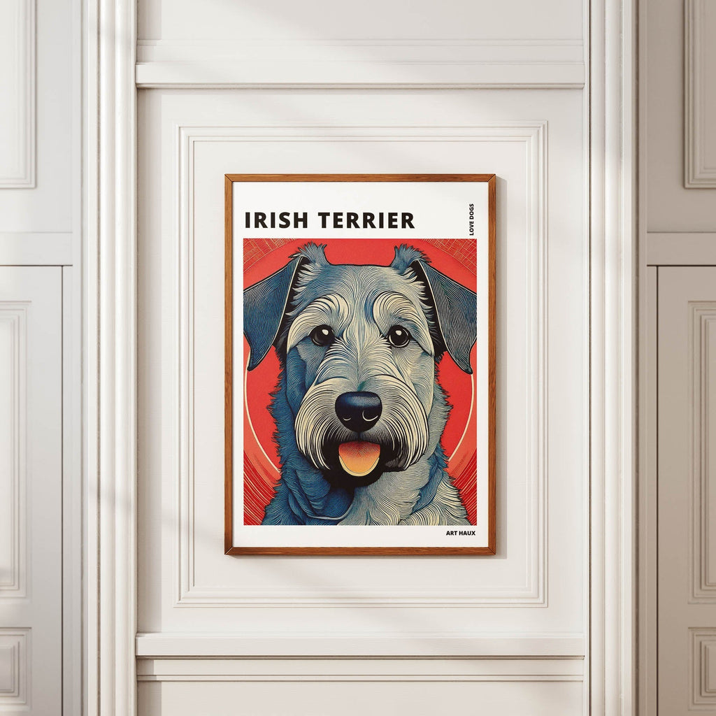 Irish Setter Hokusai Japanese Inspired Dog Series with Text image 3