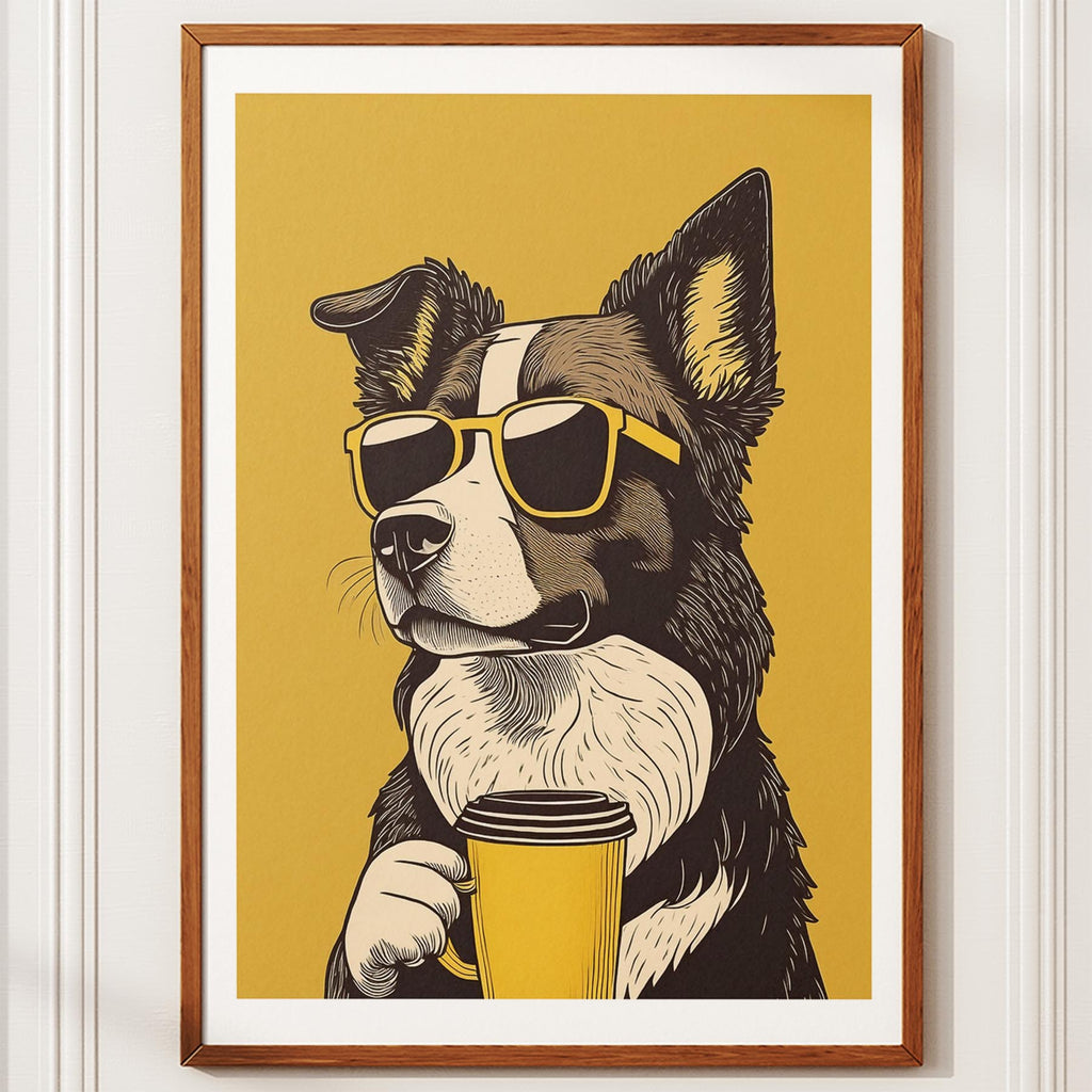 Boder Collie Chillin Coffee Dog image 11