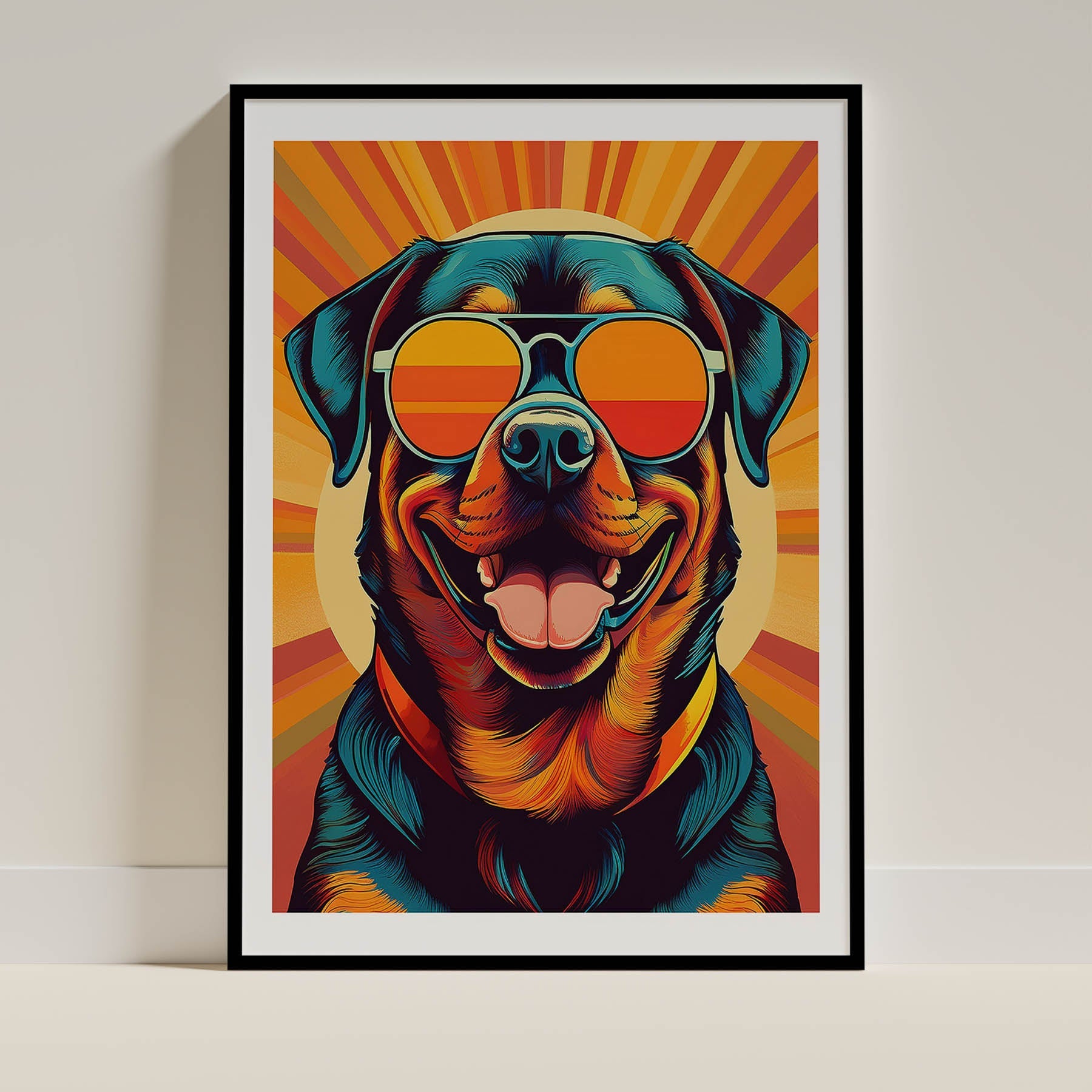 Rottweiler In Colourful Sunnies 2 image 0