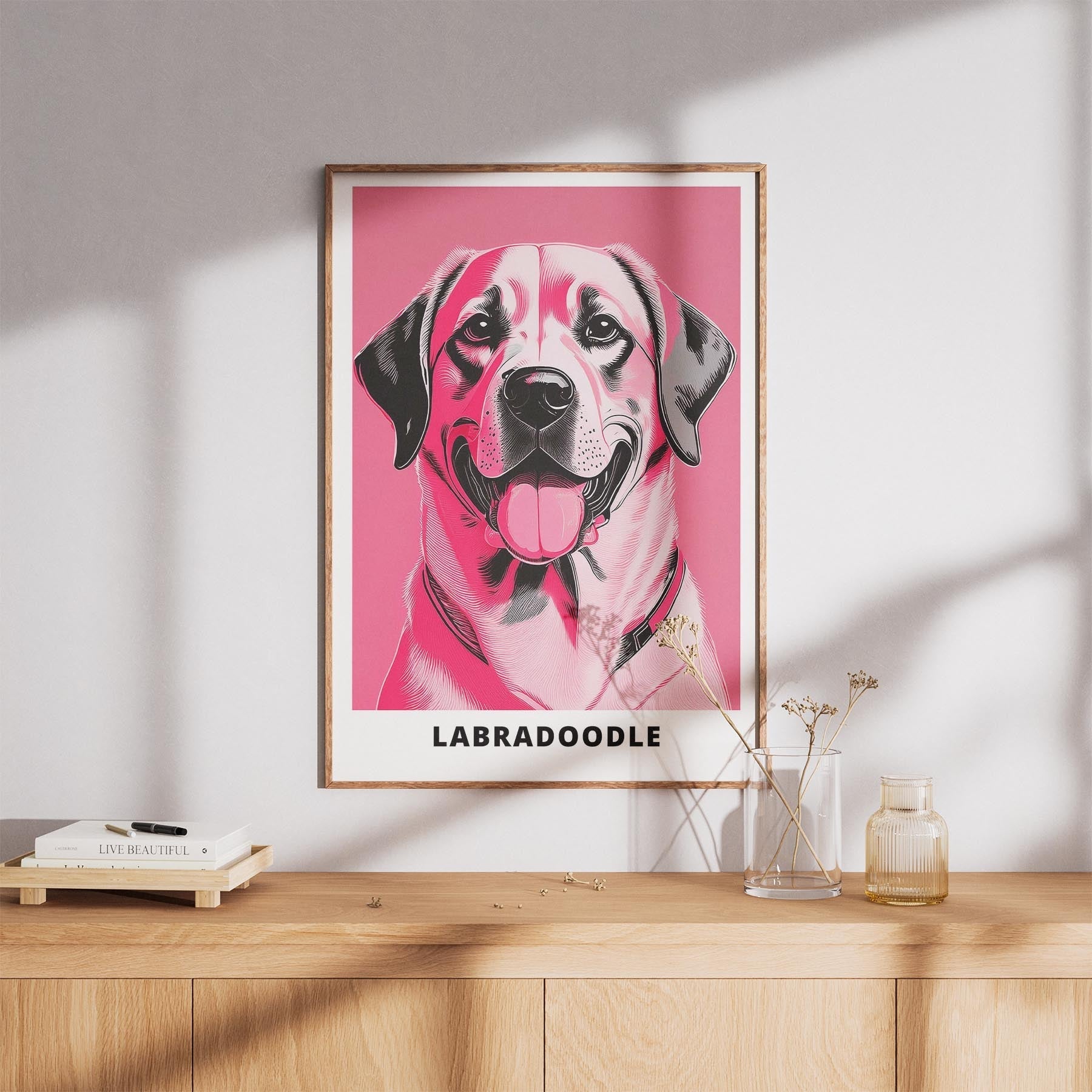 Labrador Retriever Pink and Black Dog Series 1 image 8