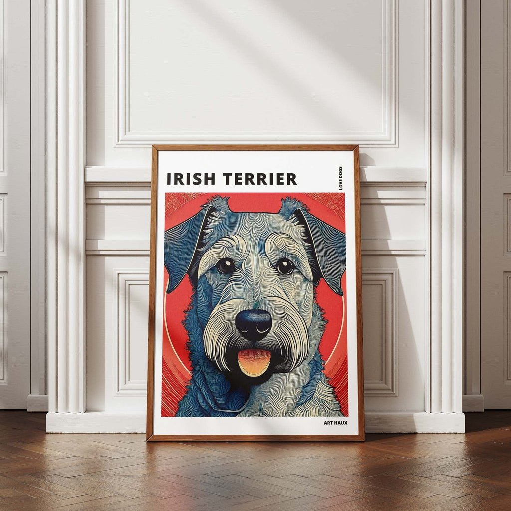 Irish Setter Hokusai Japanese Inspired Dog Series with Text image 4