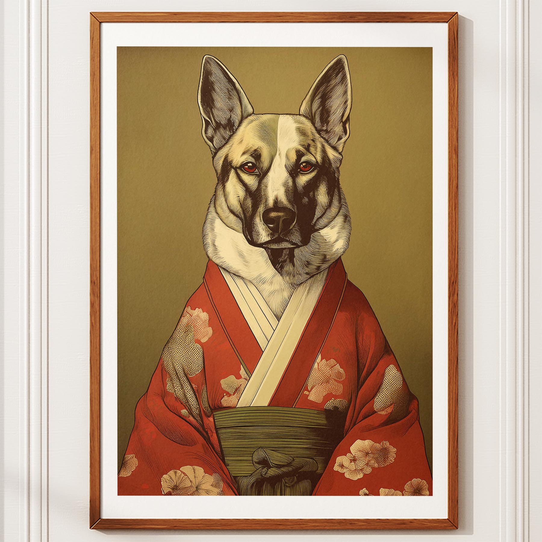German Shepherd Japanse Kimono Dog Series image 10