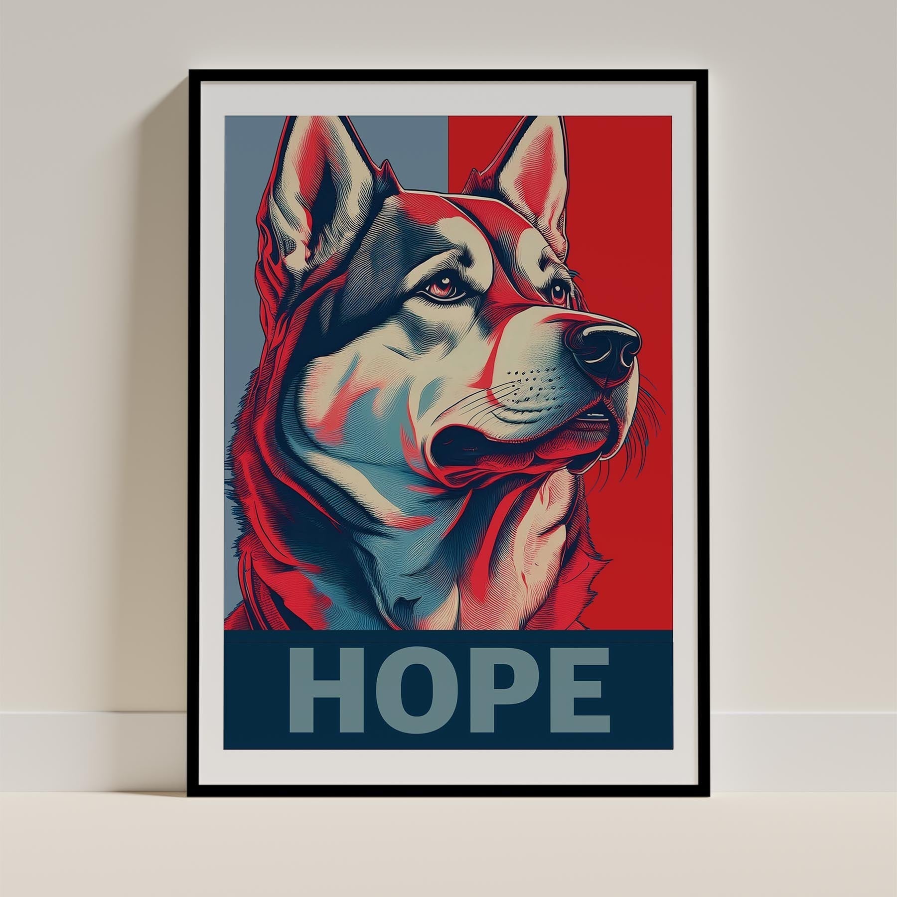 Alaskan Malamute HOPE Series Inspired by the Obama Poster image 11