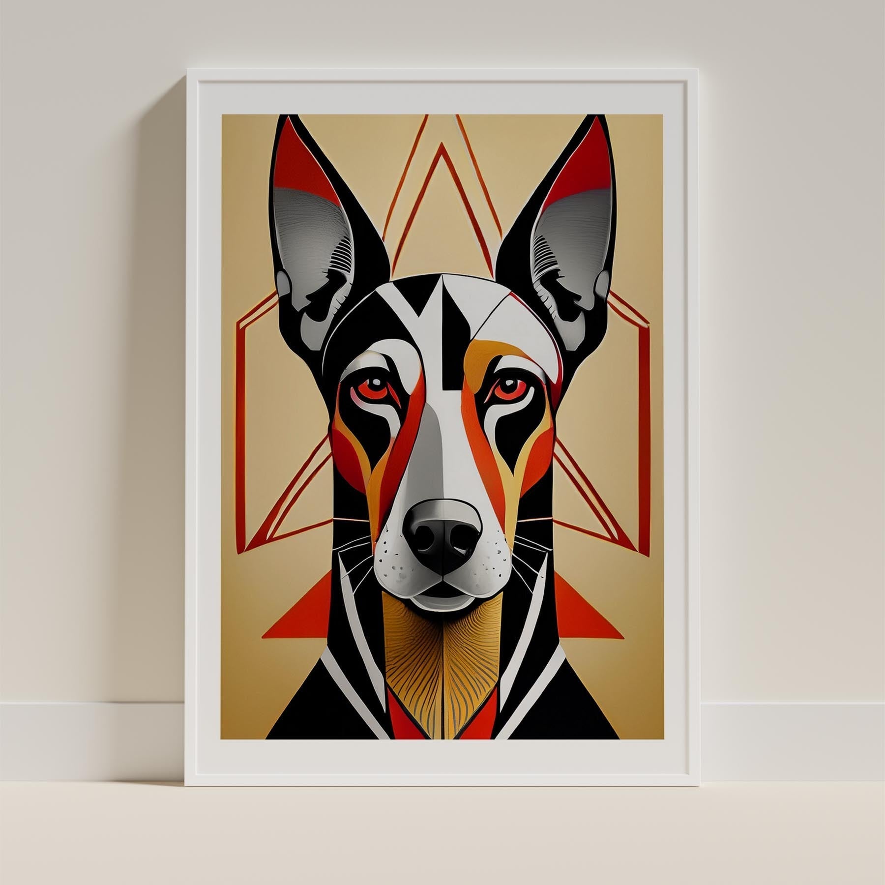 Doberman Geometric Orange Series image 11