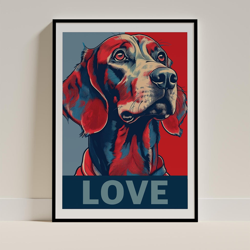 Irish Setter LOVE Series Inspired by the Obama Poster image 0