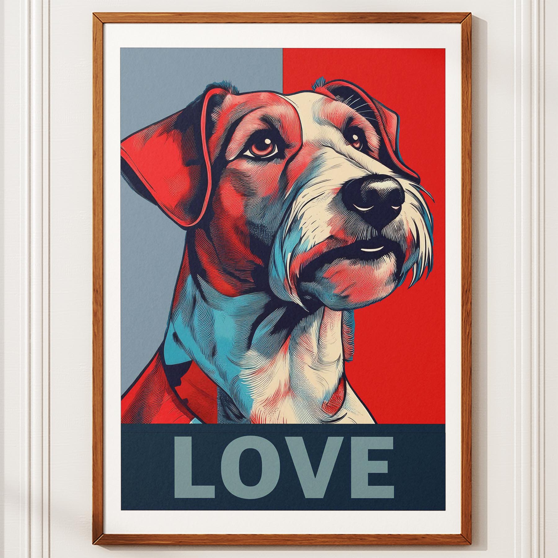 Fox Terrier LOVE Series Inspired by the Obama Poster image 10