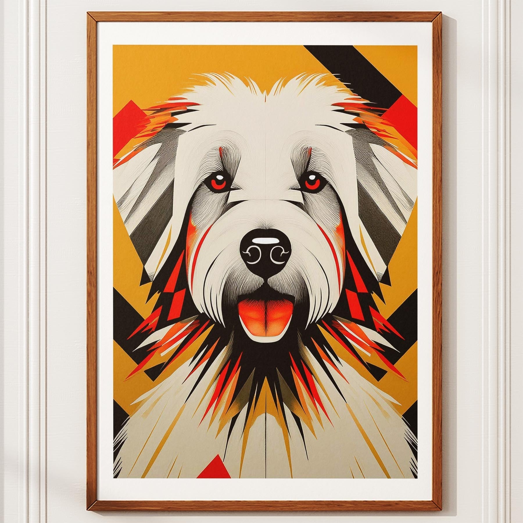 Coton de Tulear Geometric Orange Series image 10