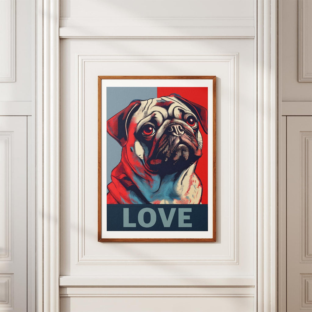 Pug LOVE Series Inspired by the Obama Poster image 3