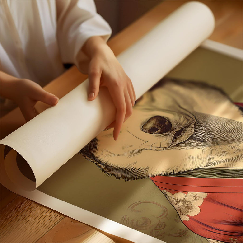 Alaskan Malamute Japanse Kimono Dog Series image 1