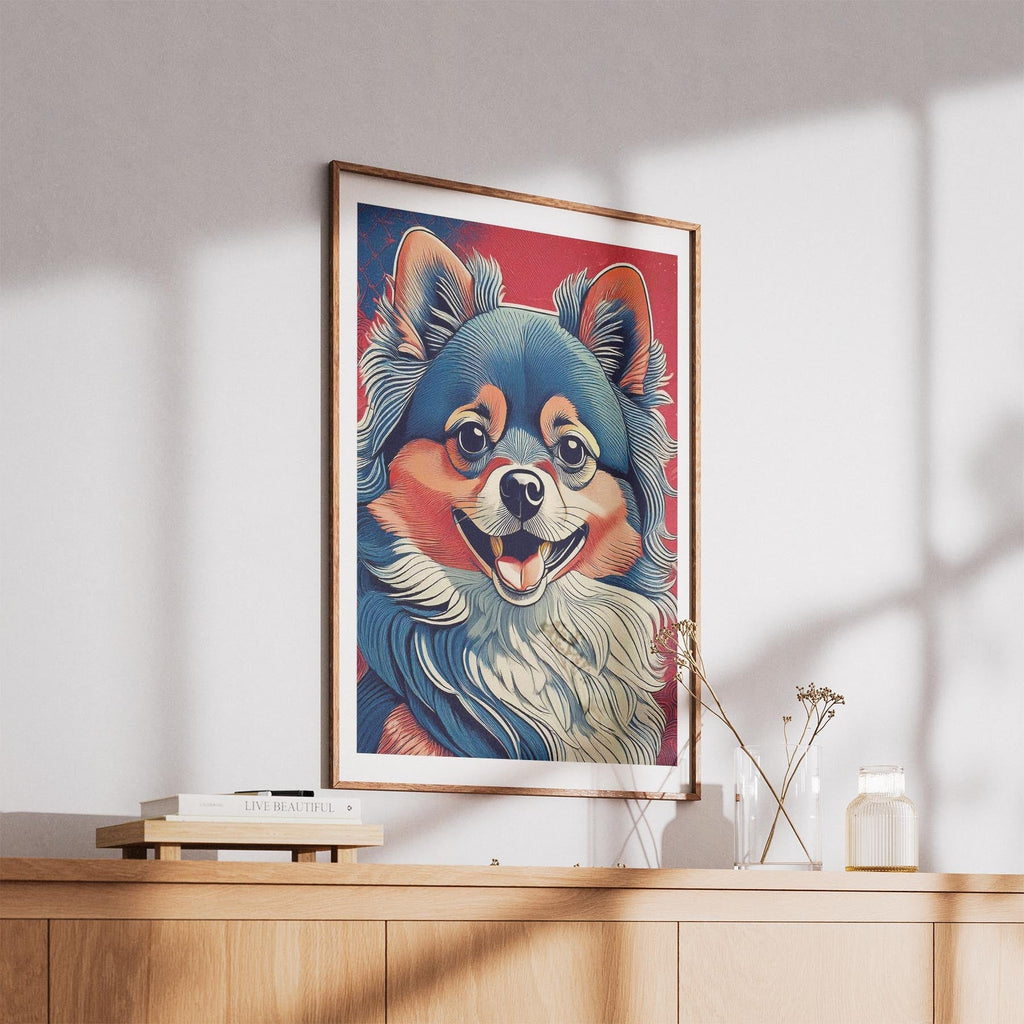 Pomeranian Hokusai Japanese Inspired Dog Series image 5