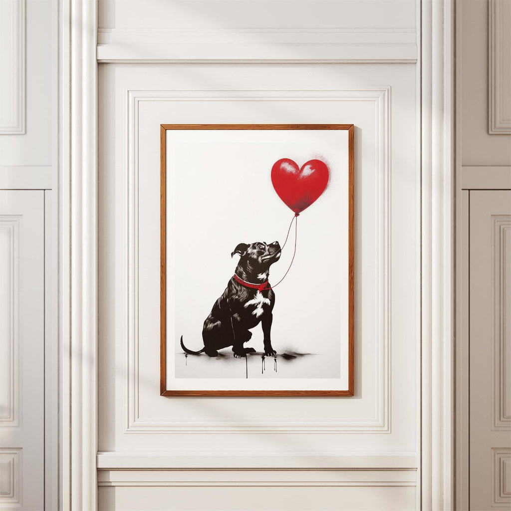 Staffordshire Bull Terrier DOGSY Series inspired by the Art of Banksy image 3