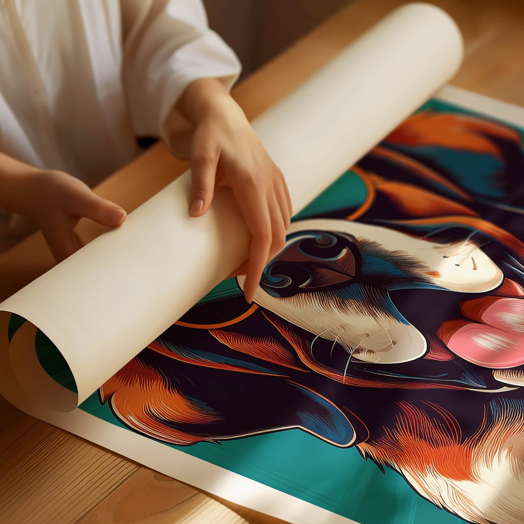 Saint Bernard In Colourful Sunnies 1 image 3