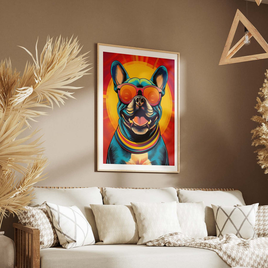 French Bull In Colourful Sunnies 1 image 5