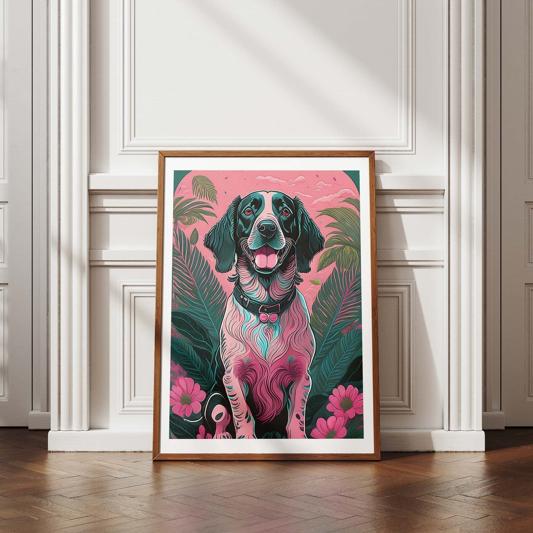 English Setter Flowery Dog image 4
