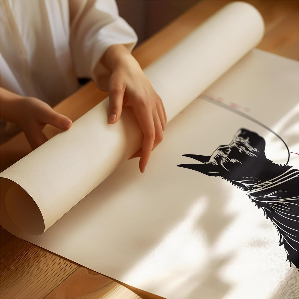 Cattle Dog DOGSY Series inspired by the Art of Banksy with text Dogsy image 1