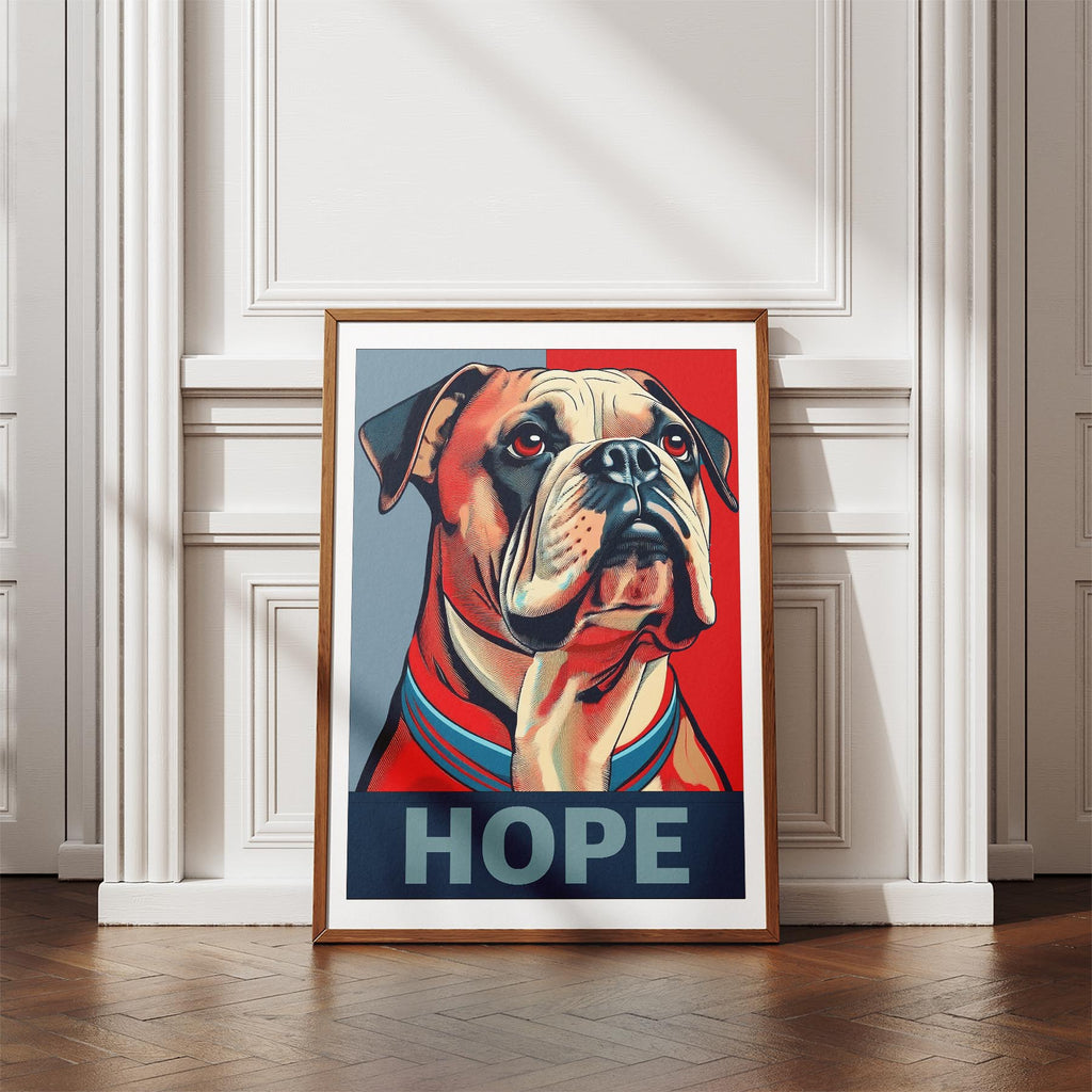 Bulldog HOPE Series Inspired by the Obama Poster image 4