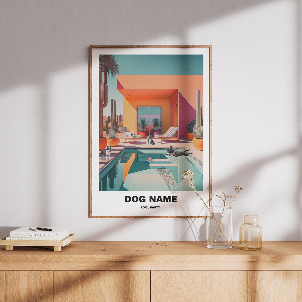 Boston Terrier Custom Pool Party WITH TEXT image 8