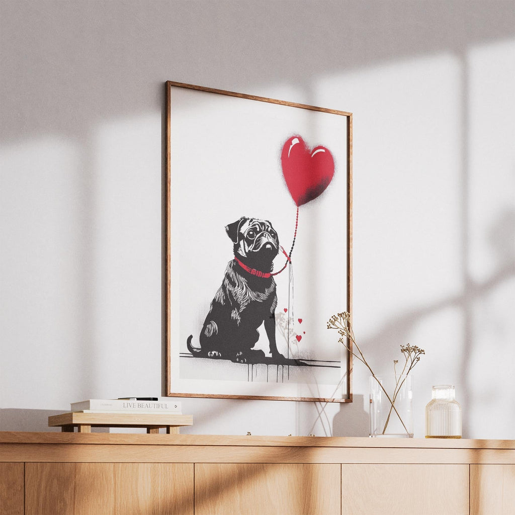 Pug DOGSY Series inspired by the Art of Banksy image 5