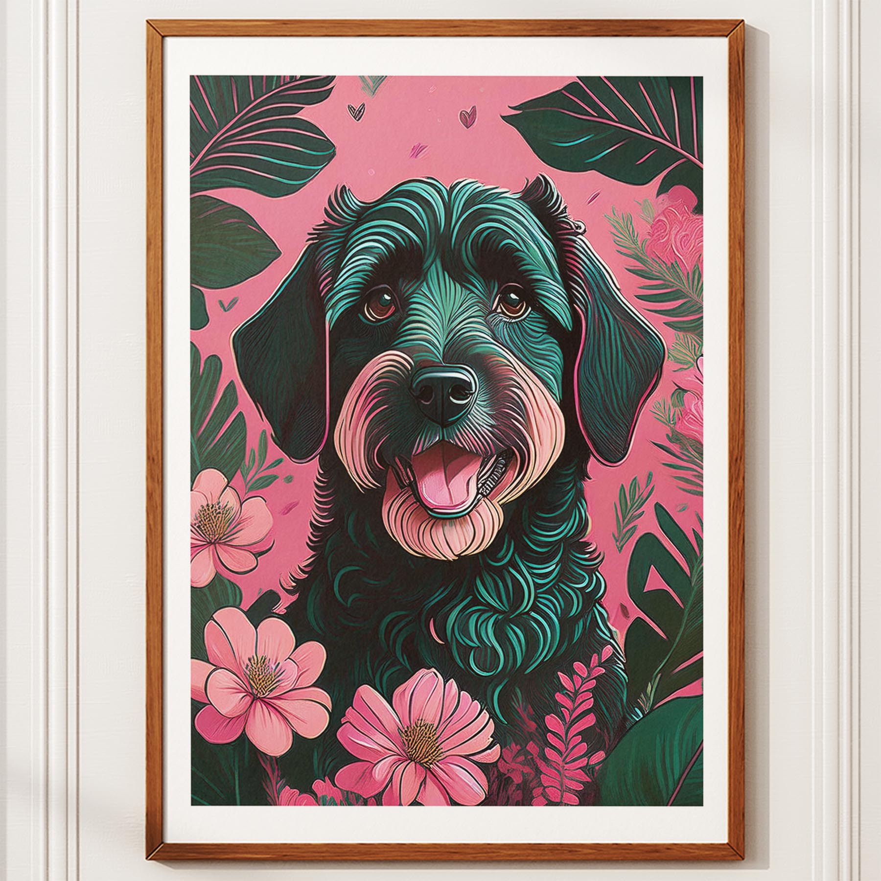 Labradoodle Flowery Dog image 10