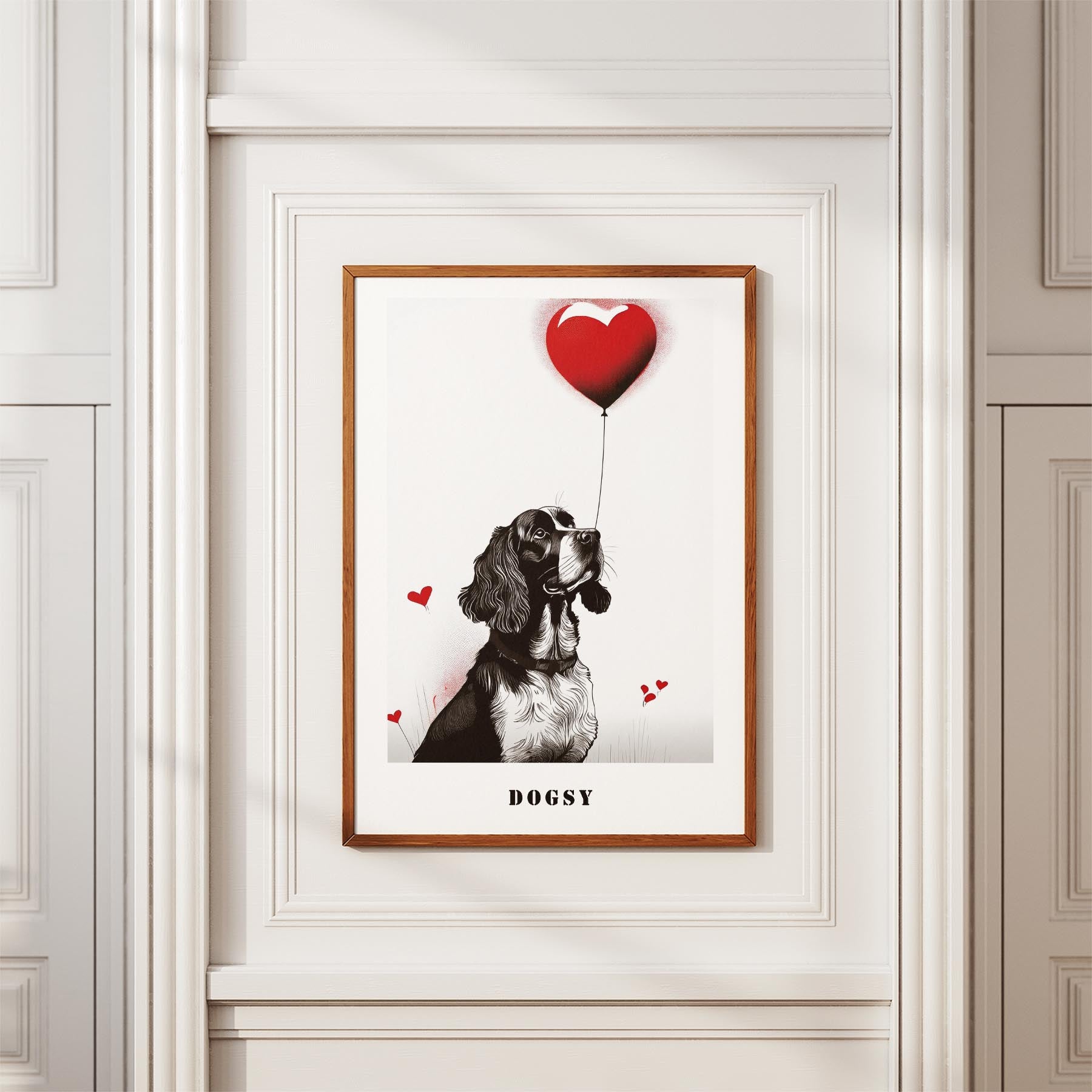 English Springer Spaniel DOGSY Series inspired by the Art of Banksy with text Do image 3