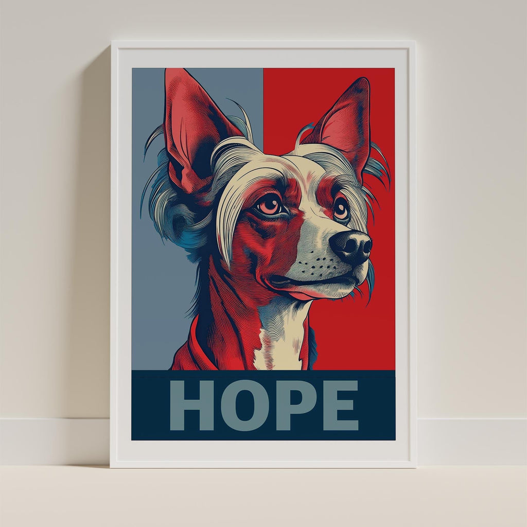 Chinese Crested HOPE Series Inspired by the Obama Poster image 9
