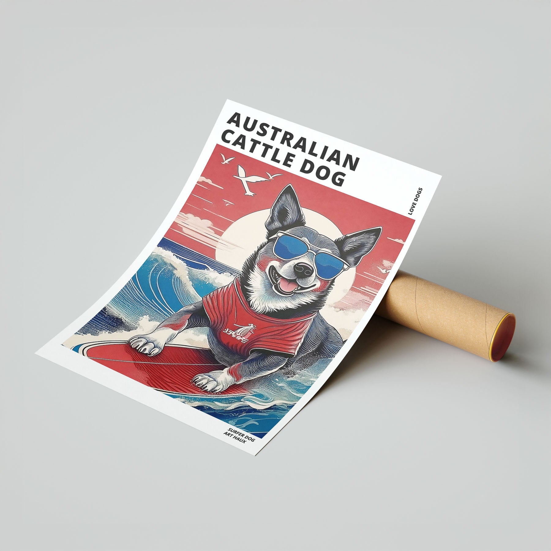 Australian Cattledog Hokosai Surfer Dogs 1 image 7