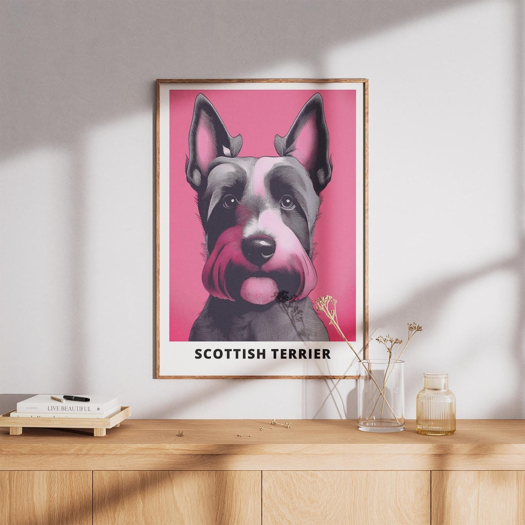 Scottish Terrier Pink and Black Dog Series 1 image 8
