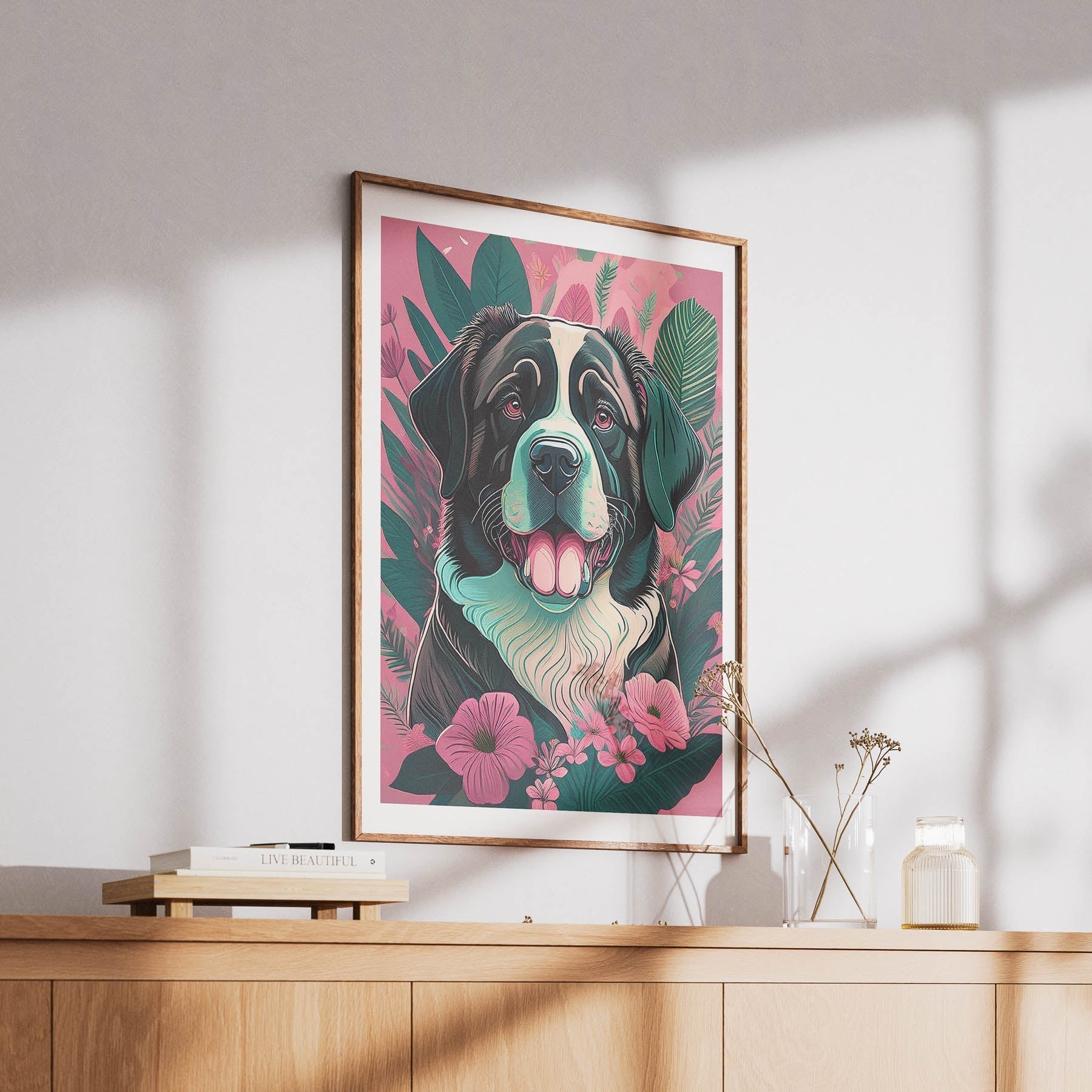 Saint Bernard Flowery Dog image 6